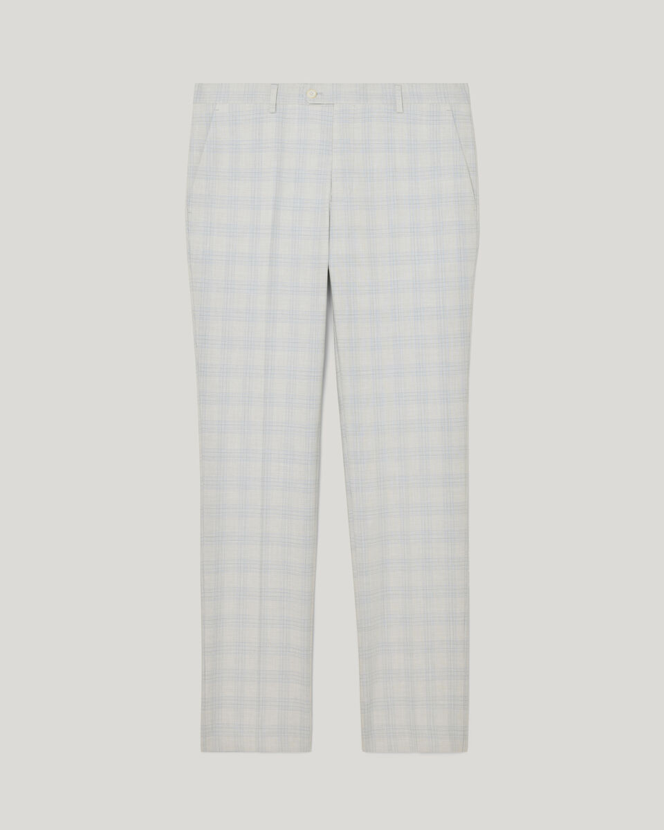 Prince of Wales Check Tailored Pant, Grey Check, hi-res